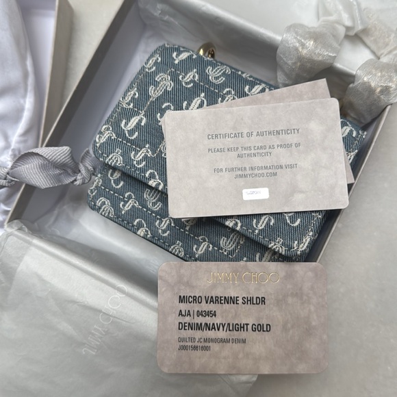 Jimmy Choo Denim Shoulder Bag - Picture 9 of 13